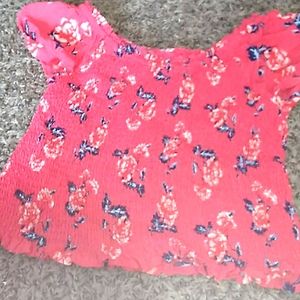 Justice floral shirt